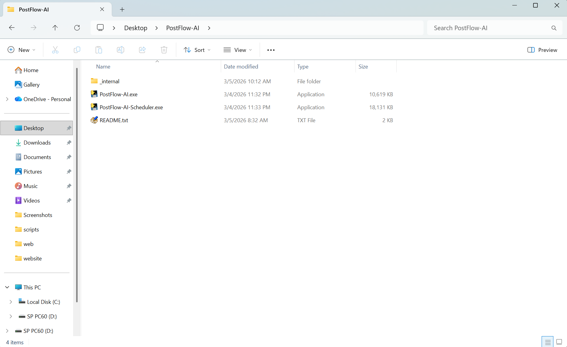 PostFlow-AI folder contents